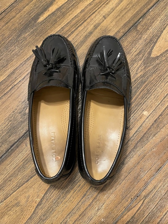 Cole Haan Pinch Men’s 8 M Black Leather Tasseled Loafers Shoes Slip On Classic main image 4